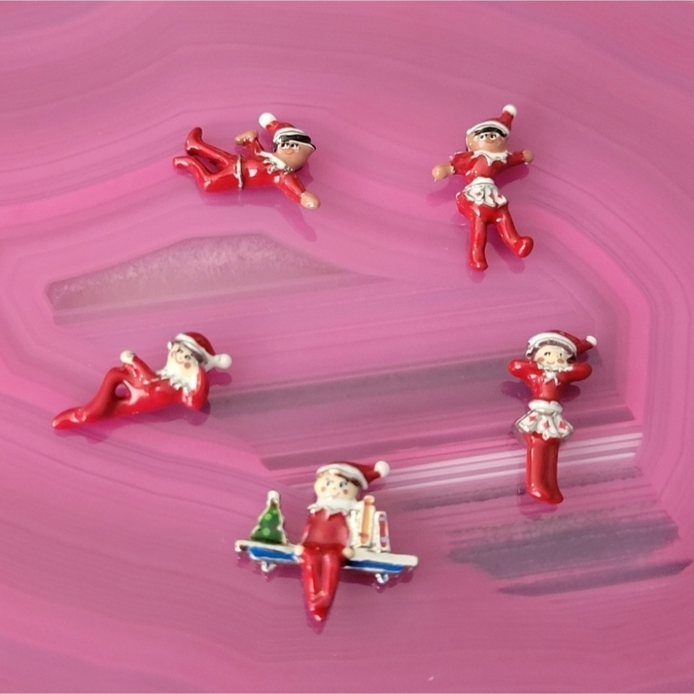 VHTF Origami Owl Sold Out Elf On The Shelf Charms 5 Piece Set (Locket Not Incl)